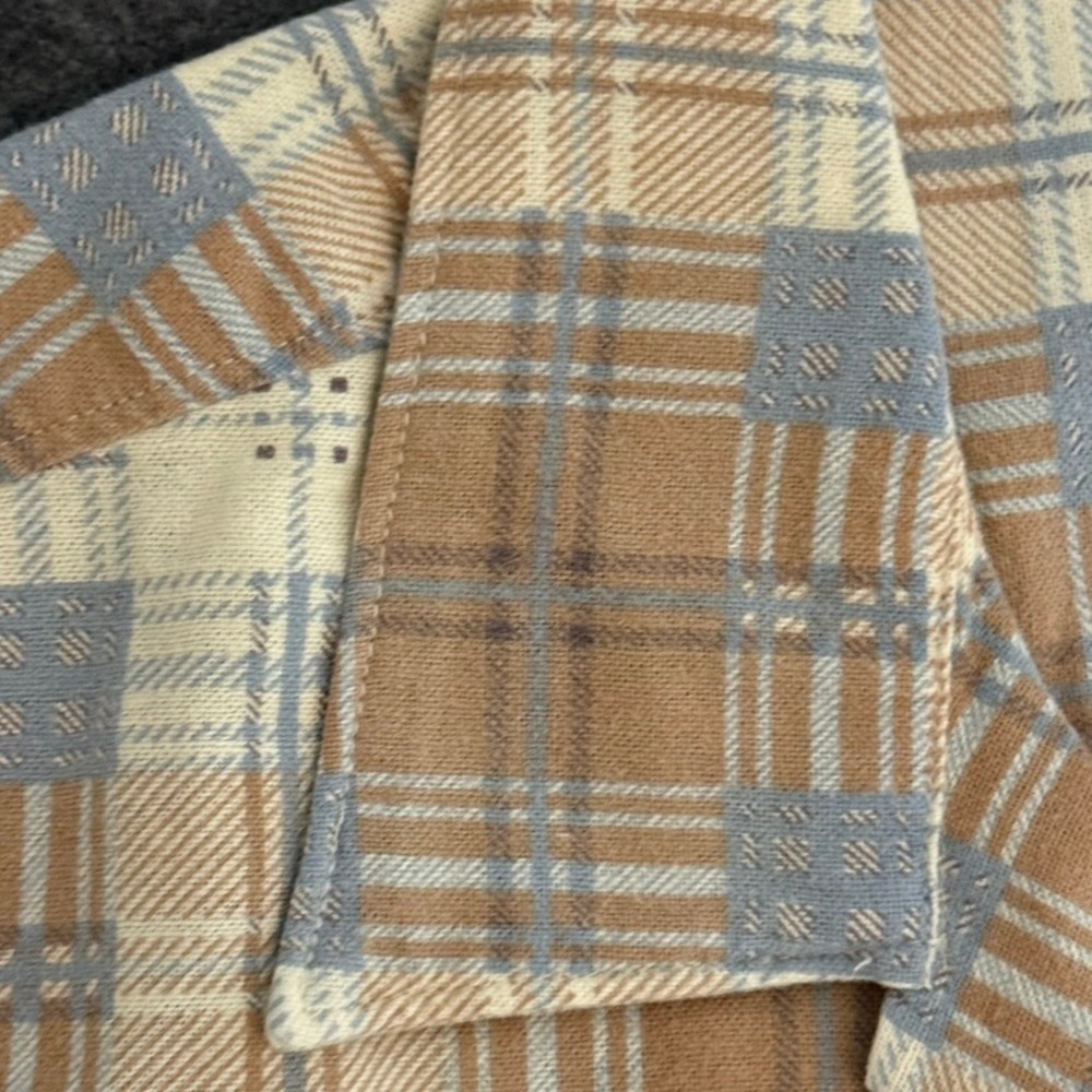 Buck Mason Men Amberwave Plaid Case Study Camp Shirt Long Sleeve M Americana NWT - Picture 5 of 12